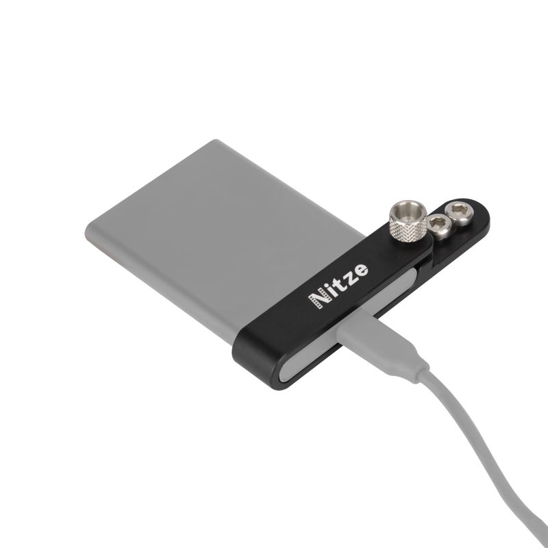 Nitze SSD Mount Bracket for Samsung T7, T7 SSD Holder with Two 1/4" Screws - N42-T7 - Image 1